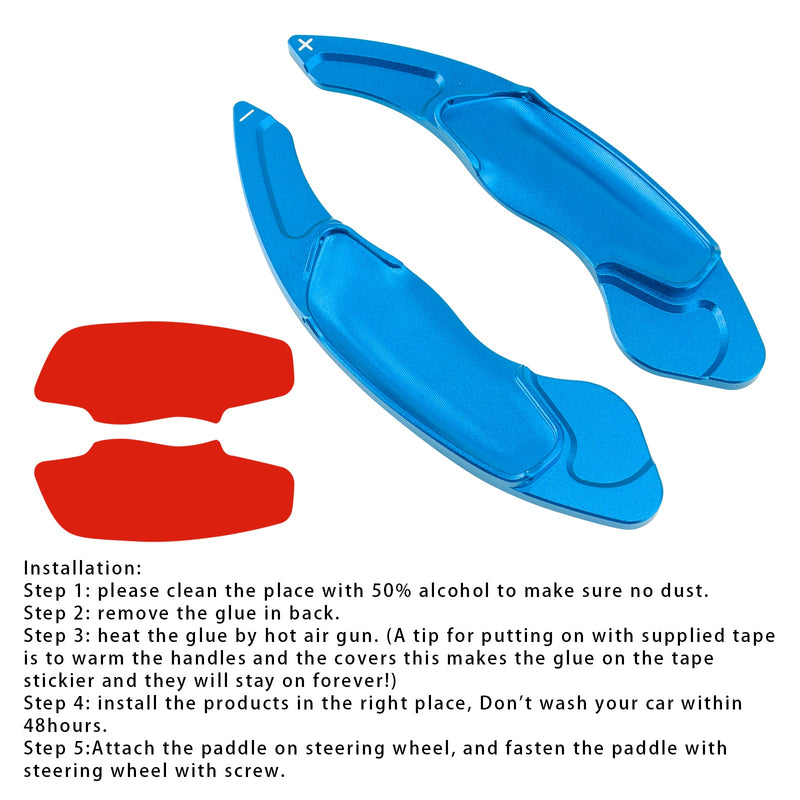 Lenkrad-Schaltwippen-Verlängerung für Volvo XC60 XC90, Aluminium