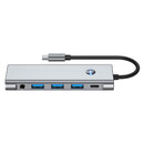 9 in 1 TYPE-C + USB3.0 USB2.0 HDMI SD/TF PD100W Audio Data Interface Hub Adapter