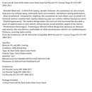 Lüftungsgitterabdeckung vorne links, grau, für Porsche 911 Carrera Targa 997 (2004–2012), Teilenummer: 99755213105, 99755213106