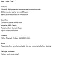 2021-2024 Trident 660 Takaistuimen suojuksen verhoilu