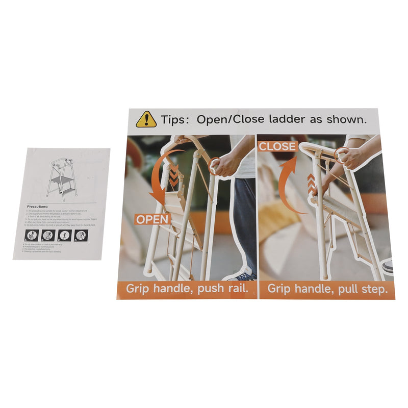 2-stufiger Küchen-Stepper für Erwachsene, klappbarer Tritthocker, Kinder-Klapp