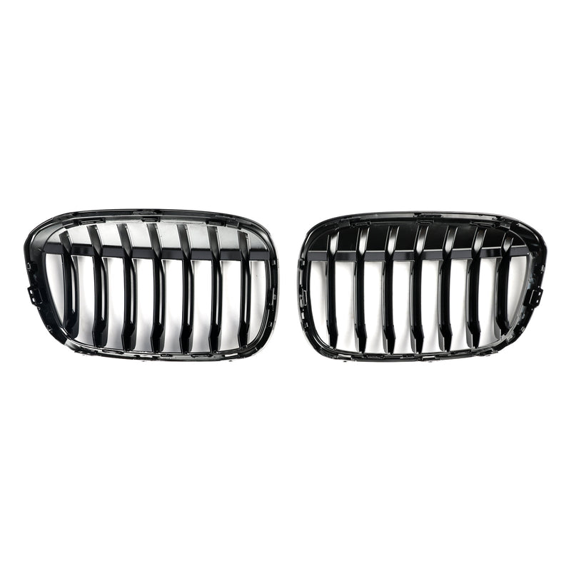 2016-2018 BMW X1 F48 F49 Gloss Black Front Nyre Grill sett med 2