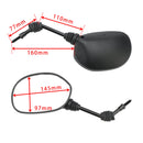 Sada zrcátek - levé a pravé 8 mm pro Piaggio TPH NRG MC3 Typhoon NTT SKR Zip 50cc