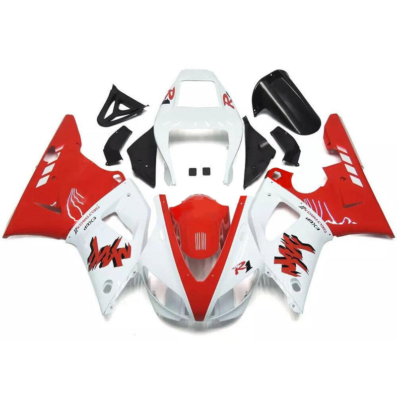 Injection Fairing Kit Bodywork Plast ABS passform för Yamaha YZF-R1 1000 1998-1999