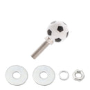 M6 Kunststoff Custom Head Fußball Nummernschild Rahmen Schrauben Bolzen Hardware X4