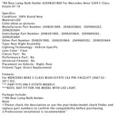 2007–2010 Mercedes-Benz S204 C Kombi, lampversion för bakljus till höger, A2048201800