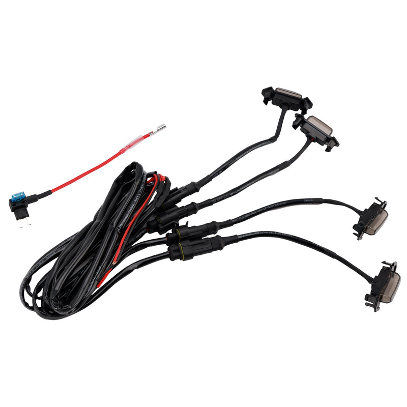 2016-2023 Toyota Tacoma Smoked Lens Amber Light Front Grille LED Light Kit