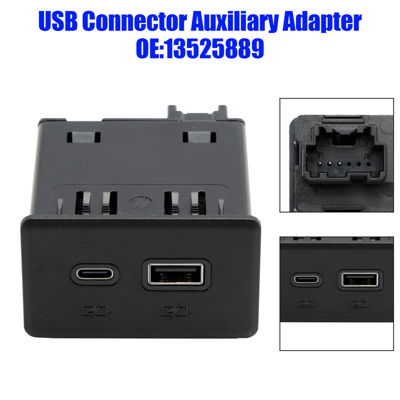 USB-port extra adapter 13525889 för Silverado Sierra 1500 2500 3500