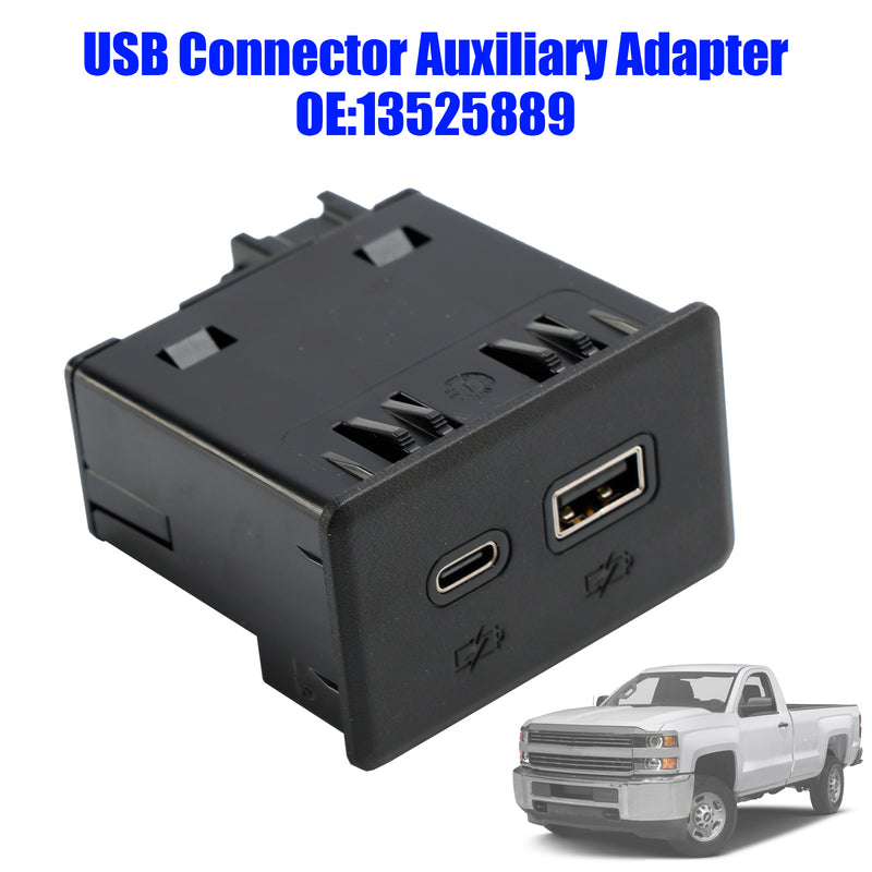 USB-port extra adapter 13525889 för Silverado Sierra 1500 2500 3500