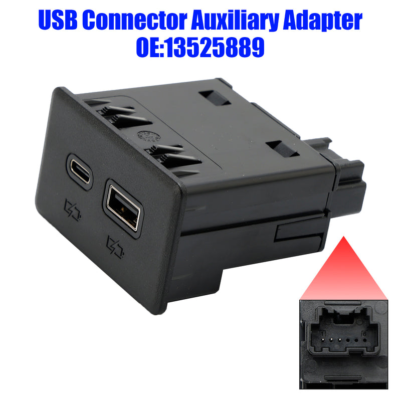 USB-port extra adapter 13525889 för Silverado Sierra 1500 2500 3500