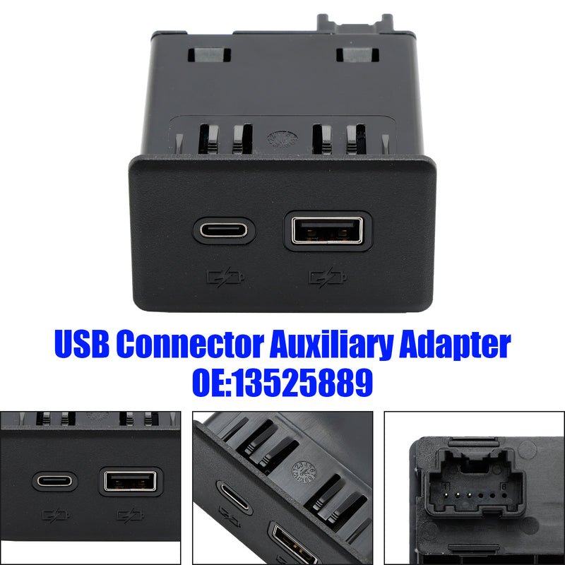 USB-port extra adapter 13525889 för Silverado Sierra 1500 2500 3500