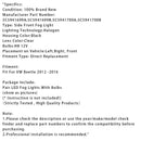 2012–2016 VW Käfer Paar Frontstoßstange Nebelscheinwerfer mit Birnen 5C5941700A