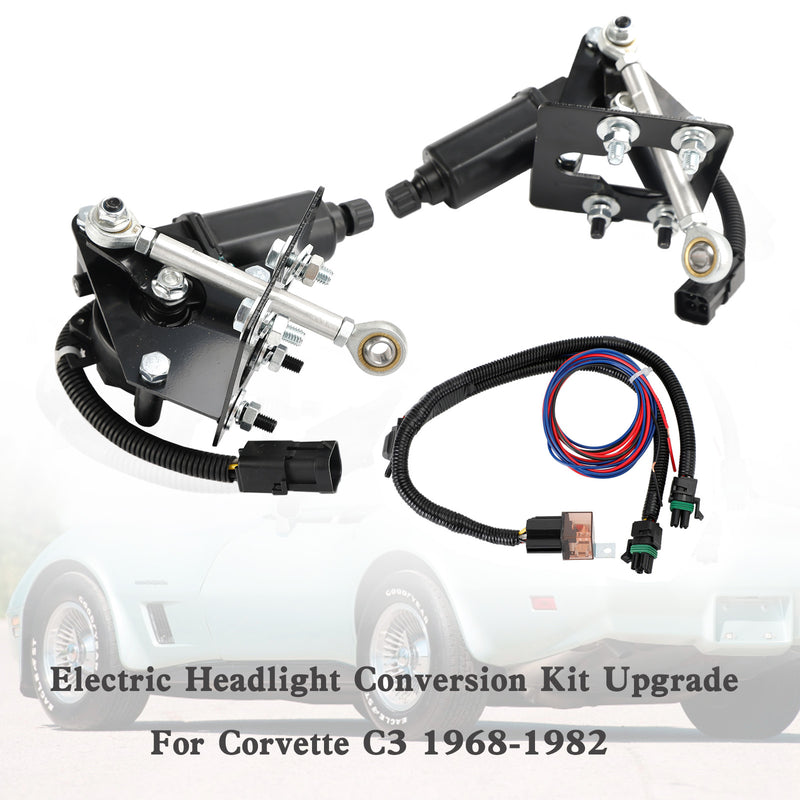 Actualización del kit de conversión de faros eléctricos Corvette C3 1968-1982