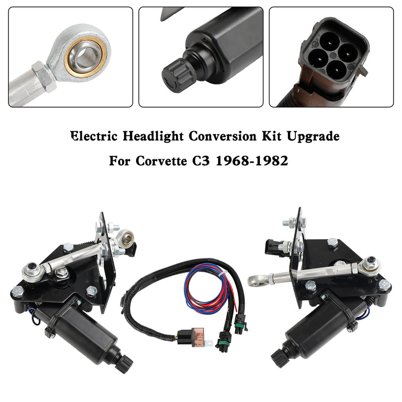 Actualización del kit de conversión de faros eléctricos Corvette C3 1968-1982