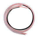 Car Door Decoration Light Strips Warning Flashing Red White Lamp 1.2m