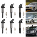 BMW 325 335 525 530i X5 Z4 2.5L 3.0L 6x Zündspule+Zündkerze UF515 UF522
