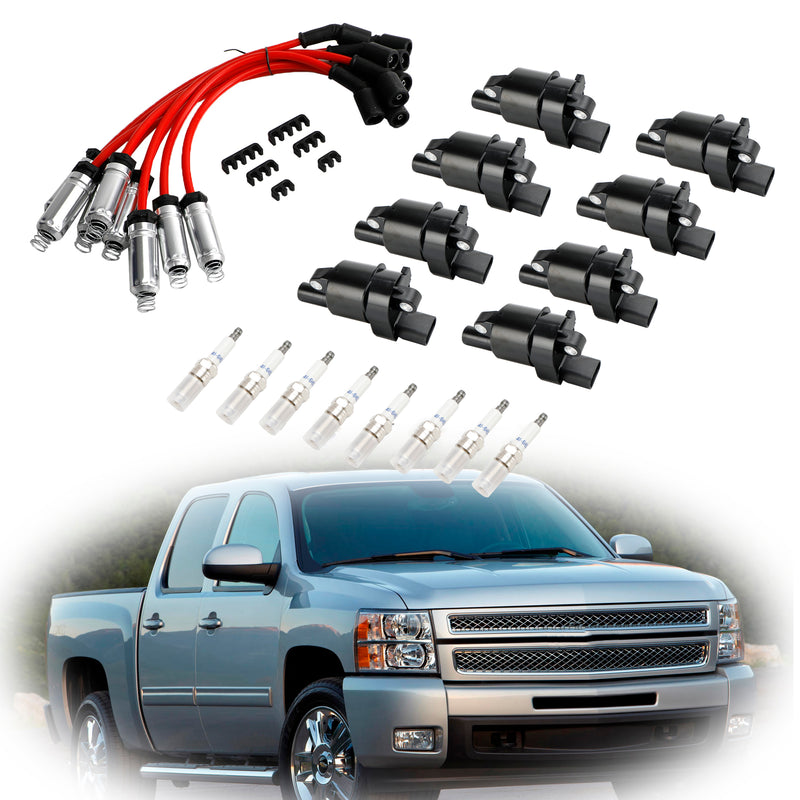 2007-2012 GMC Yukon XL Chevrolet Suburban 1500 2500 8pcs Bobina de Ignição + Vela de Ignição + Fio UF414