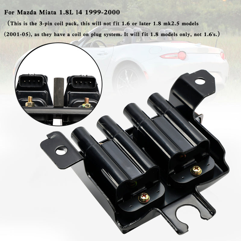 1998-2000 Mazda MX-5 1.8 MK2 MX5 Zündspulenpaket 3-polig BP4W1810XB