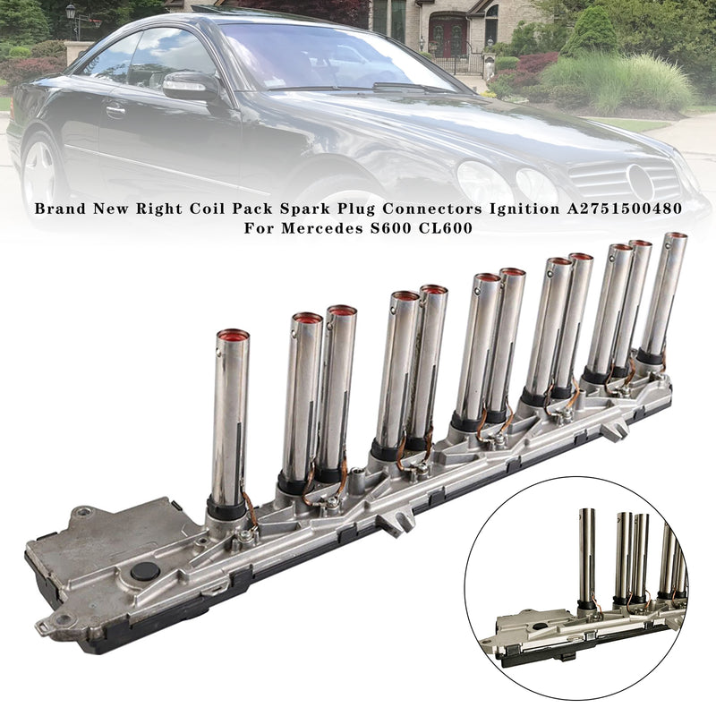 Neue Rechts Spule Pack Zündkerze Anschlüsse Zündung A2751500480 Für Mercedes S600