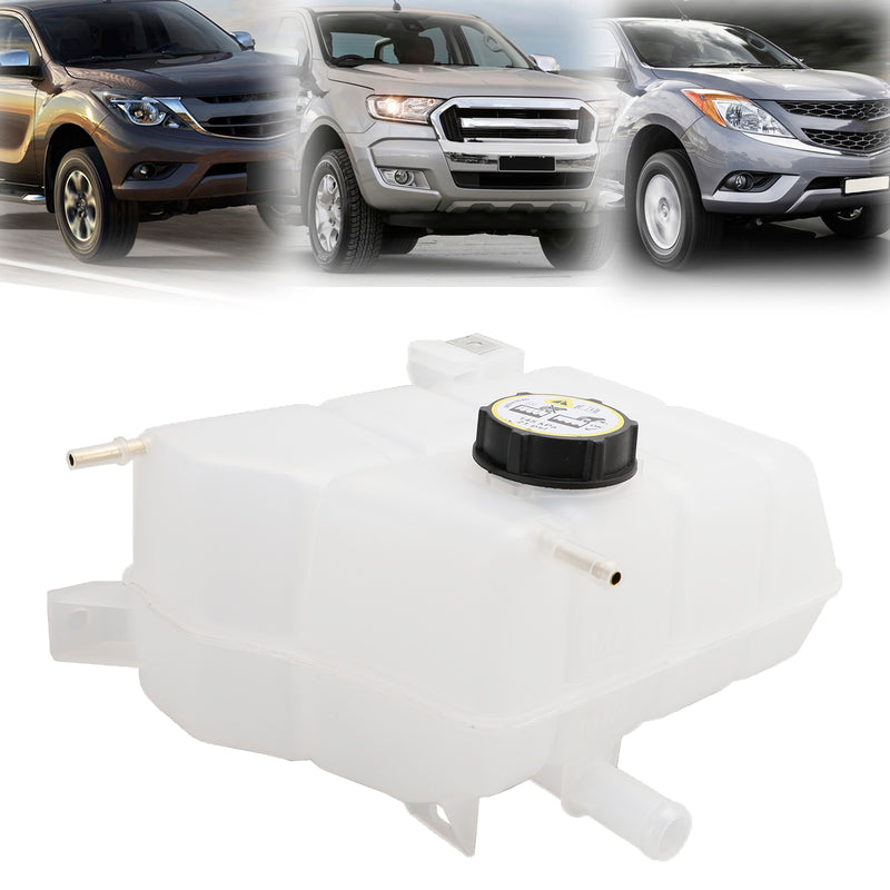 Compatible con Mazda BT-50 2011-2015, compatible con Ford Ranger PX, tanque de botella de desbordamiento de refrigerante