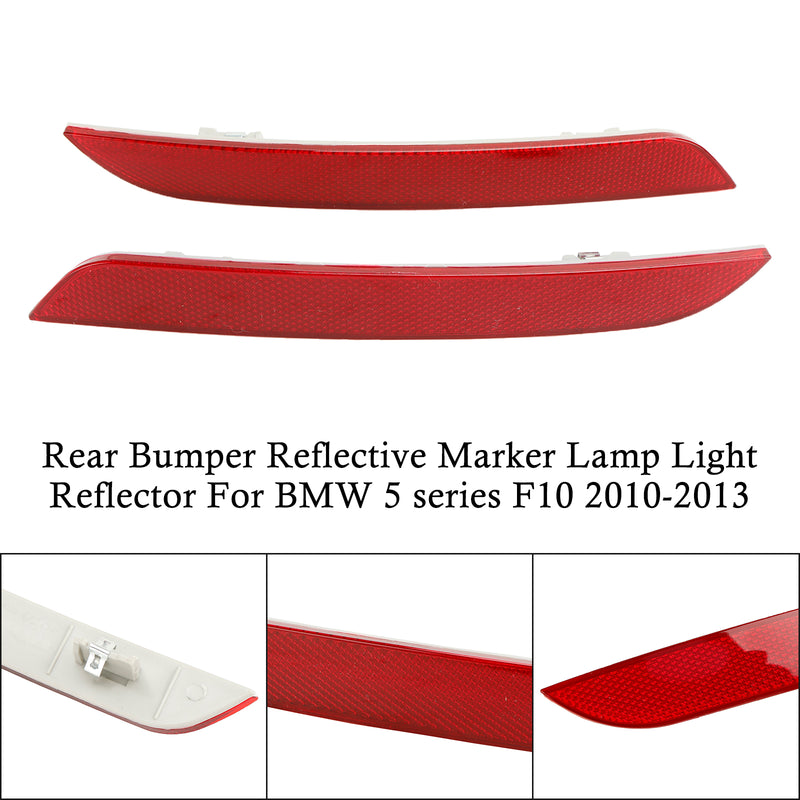 BMW Série 5 F10/F18 2011-2014 Luz de neblina traseira par refletor de pára-choque traseiro