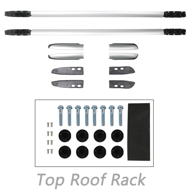 2013-2018 Toyota RAV4 Aluminium Factory Srebrny górny bagażnik dachowy Poręcze boczne