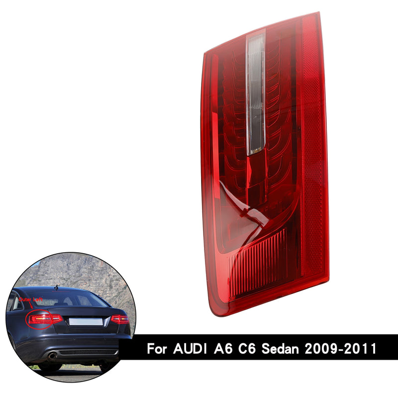AUDI A6 C6 Sedan 2009-2011 Lanterna traseira LED para porta-malas externo esquerdo