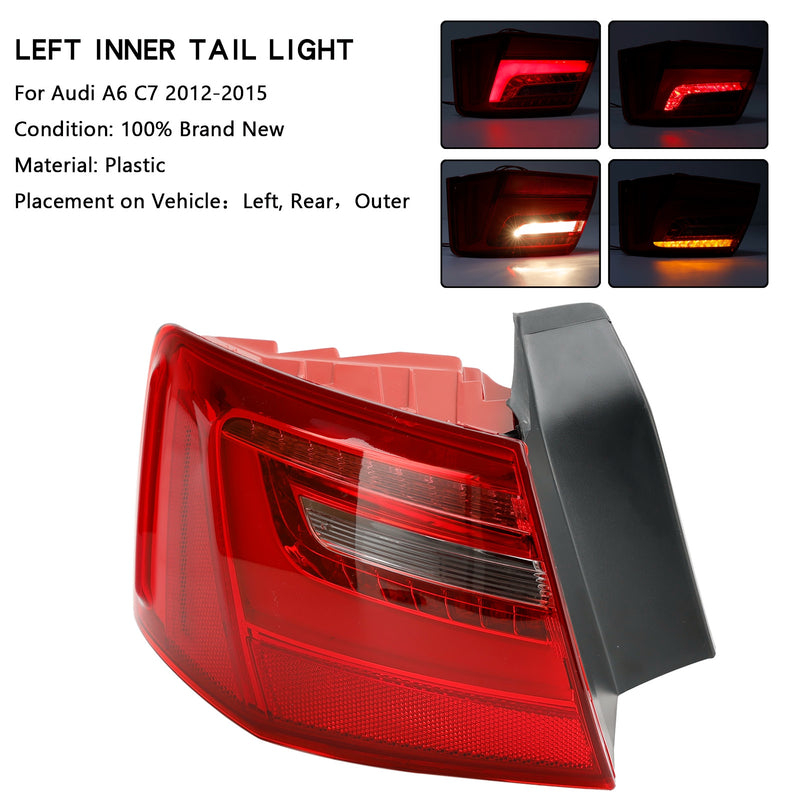 AUDI A6 2012–2015 Auto links außen LED Rücklicht Bremslicht 4GD945095