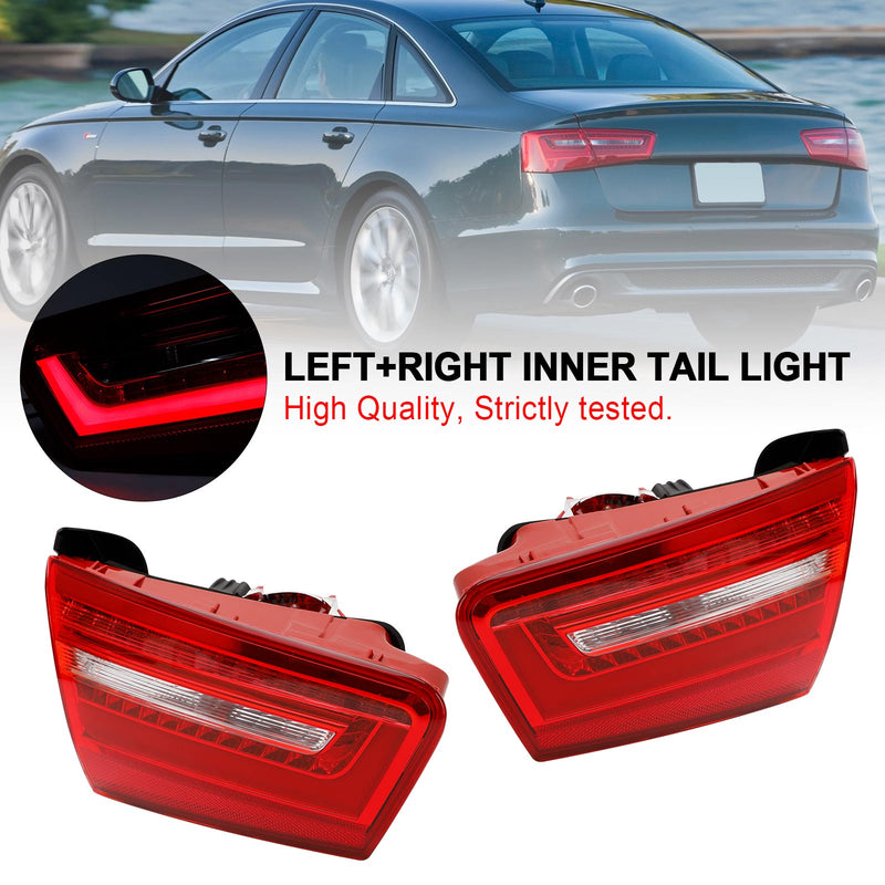 2012-2015 AUDI A6 C7  2x Links Rechts Innen Kofferraum LED Rücklicht Lampe 4GD945093 4GD945094