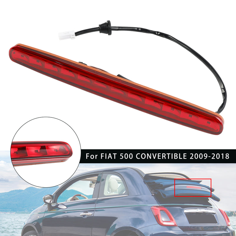 2009-2018 FIAT 500 Cabrio Hinten Hoch Montiert Bremse Stop Licht Lampe