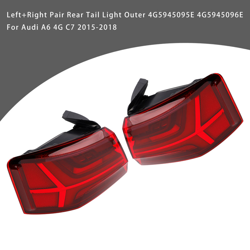 2015-2018 Audi A6 4G C7 Links+Rechts Paar Rücklicht außen 4G5945095E 96E