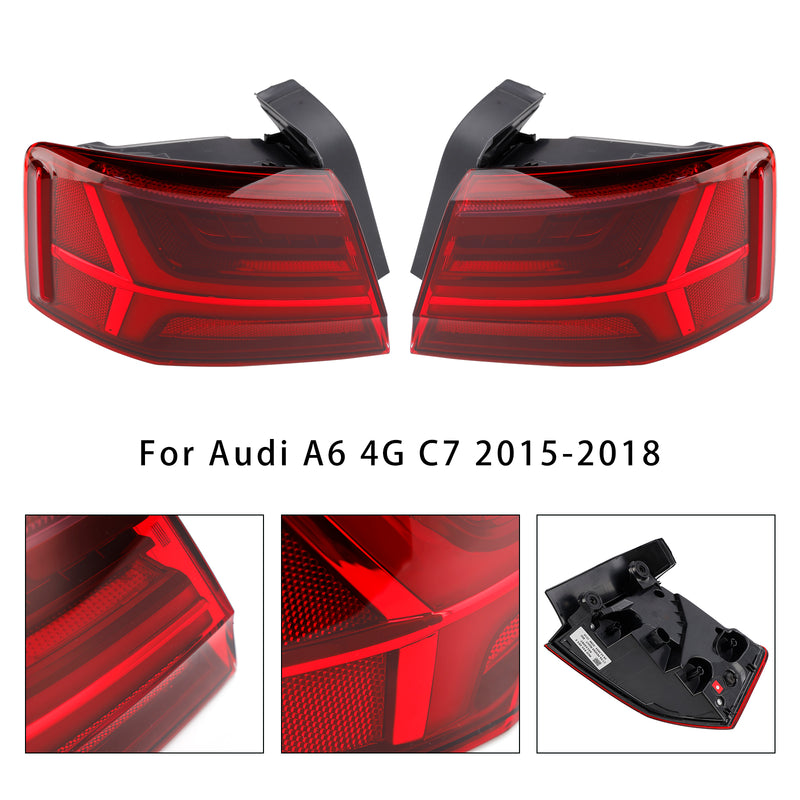 2015-2018 Audi A6 4G C7 Links+Rechts Paar Rücklicht außen 4G5945095E 96E