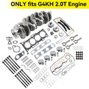 2013-2019 Kia Carens (RP) G4KH 2.0T motorombyggnadssats med vevaxel vevstake Timing Kit