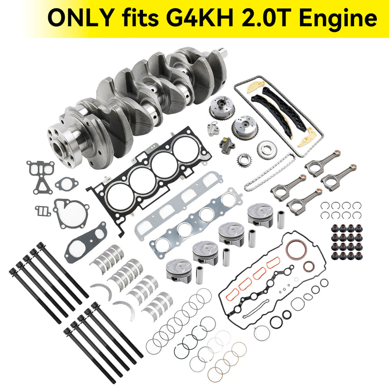 2011-2019 Hyundai i40 G4KH 2.0T motorombyggnadssats med vevaxel vevstake Timing Kit