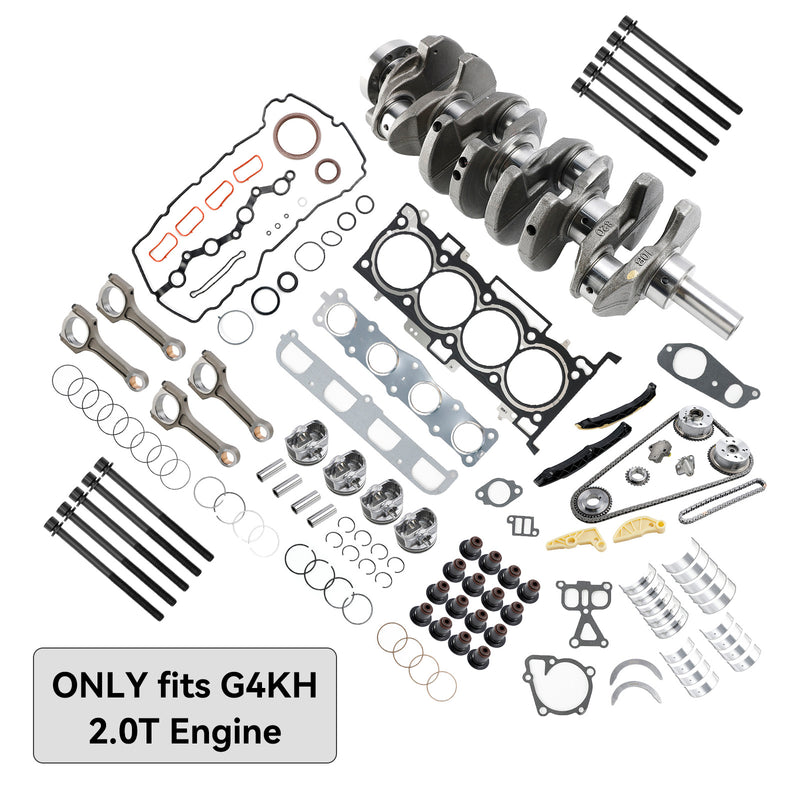 2015-2020 Hyundai Elantra (AD) G4KH 2.0T motorombyggnadssats med vevaxel vevaxel vevstake Timing Kit