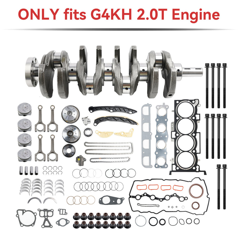 2011-2019 Hyundai i40 G4KH 2.0T motorombyggnadssats med vevaxel vevstake Timing Kit