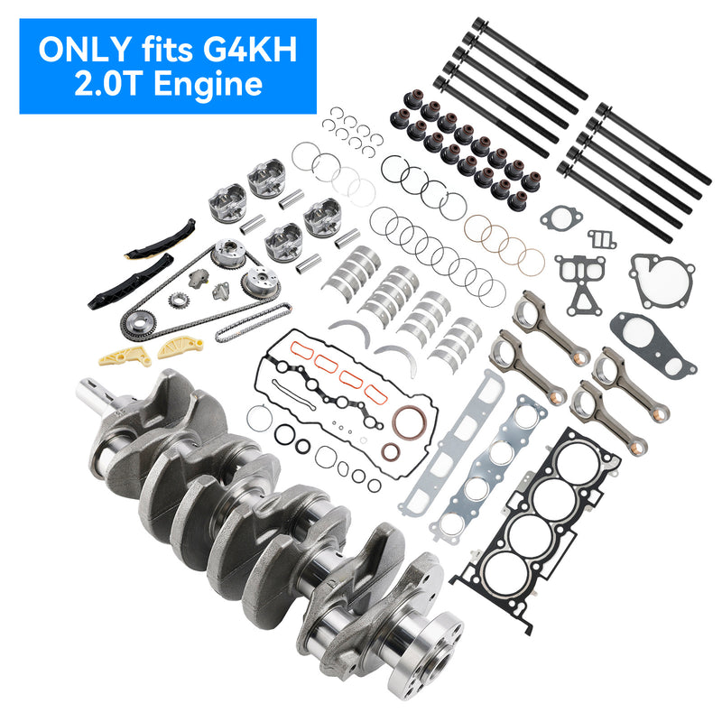 2011-2019 Hyundai i40 G4KH 2.0T motorombyggnadssats med vevaxel vevstake Timing Kit