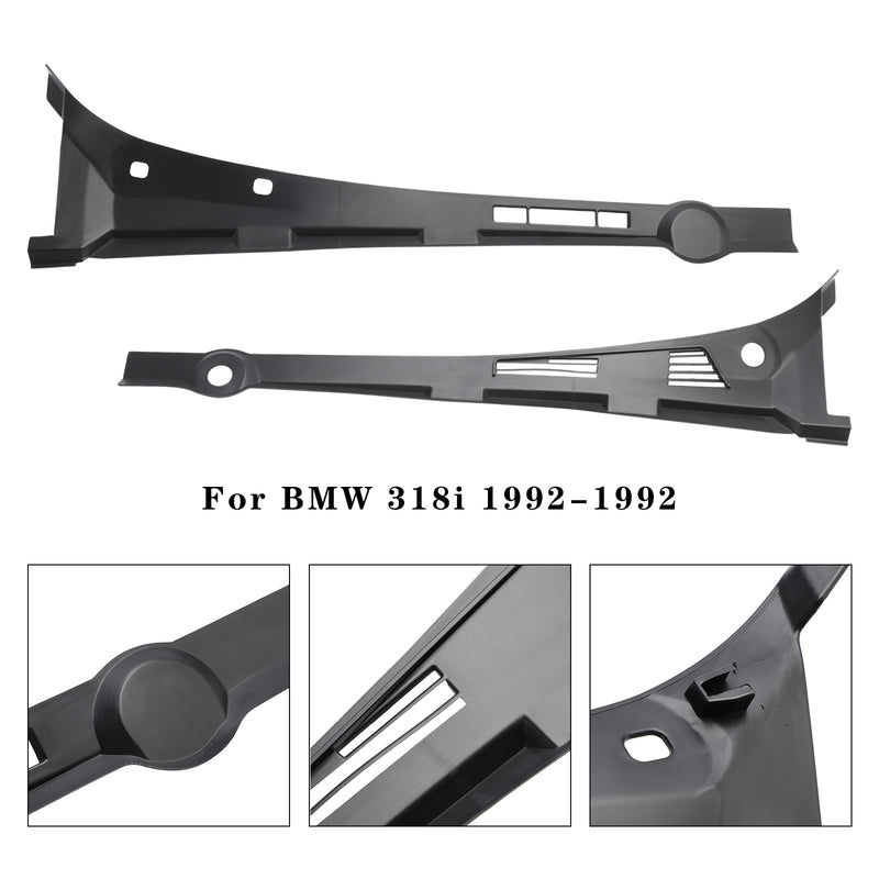 Venstre + højre forrude bæltedæksel 51711960843 44 Til BMW E36 318i 325i 328i M3