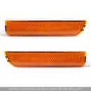 Pair Amber Front Bumper Side Marker Lights For 2001-2005 VW Passat B5.5