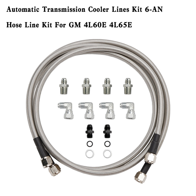 GM 4L60E 4L65E Kit de linha de resfriamento de transmissão automática 6-AN Kit de linha de mangueira