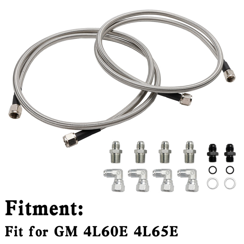 GM 4L60E 4L65E Kit de linha de resfriamento de transmissão automática 6-AN Kit de linha de mangueira