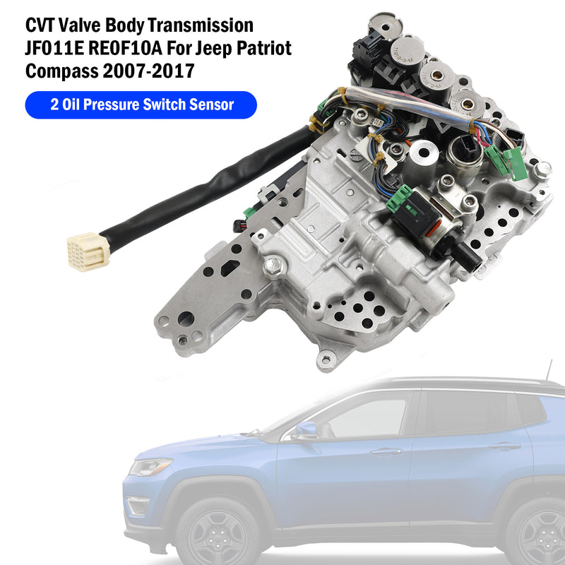 Jeep Patriot Compass 2007-2017 CVT Valve Body Transmission JF011E RE0F10A