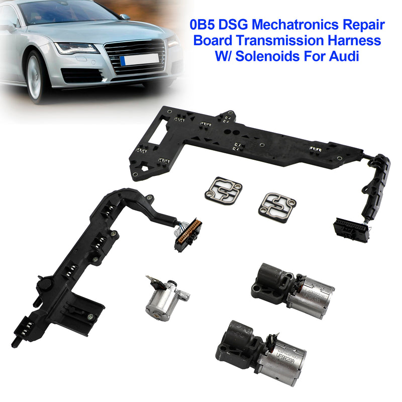 0B5 DSG reparo mecatrônico chicote de fiação de transmissão de placa de circuito com bobinas solenóides para Audi