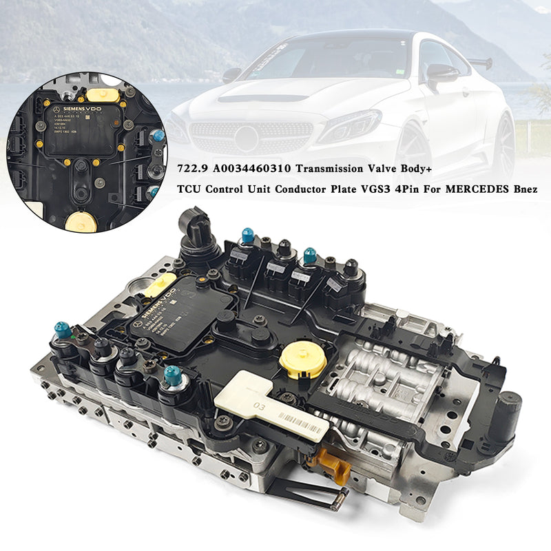 722.9 A0034460310 Getriebeventilkörper + TCU-Steuergerät für MERCEDES Bnez