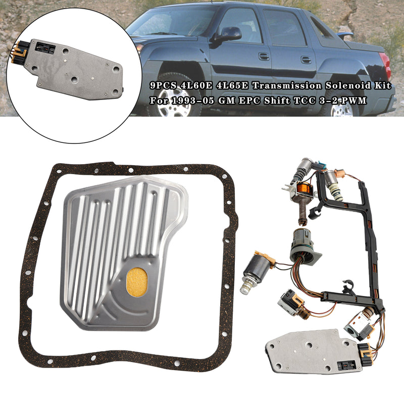 1994-2002 Camaro v6 3,4 l 3,8 l 4-Gang 9-teiliges Getriebe-Magnetschalter-Kit 24212690