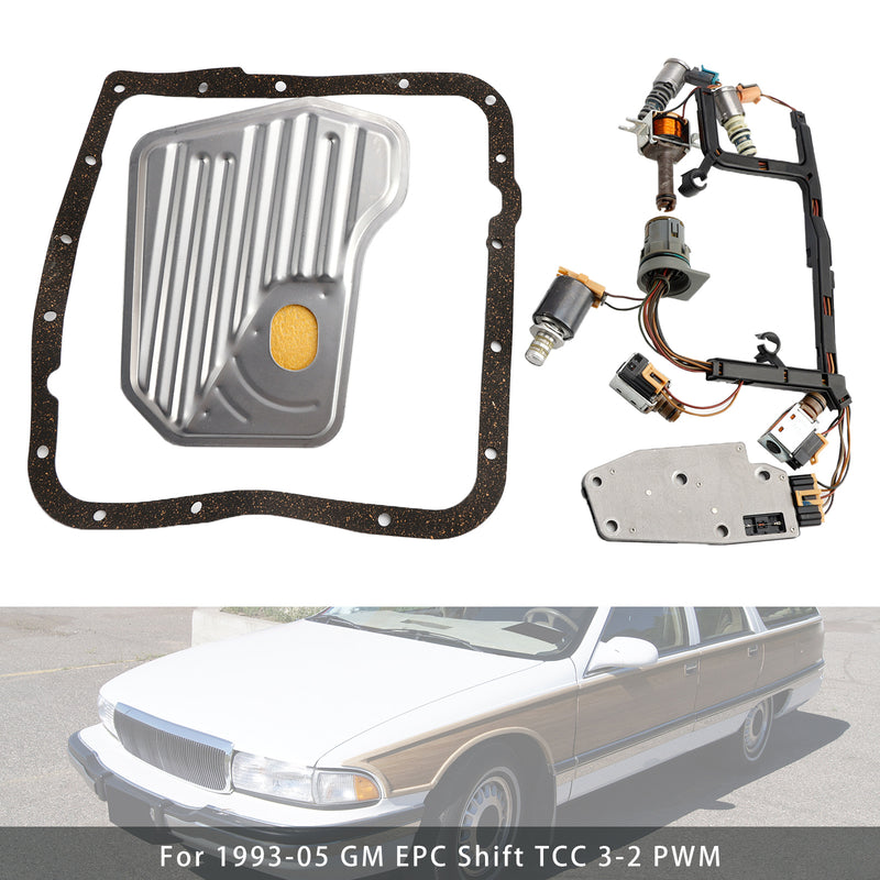 1993-2002 Suburban 1500-2500 V8 4,8L 5,0L 5,3L 5,7L 4 rychlosti Pohon 4 kol 4X4 Sada 9dílných solenoidových ventilů převodovky 24212690