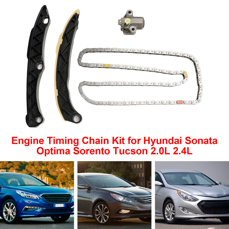 Kit de corrente de distribuição do motor Hyundai Sonata Optima Sorento Tucson 2.0L 2.4L