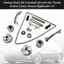 13050-31140 13080-31010 13562-0P010 Jakoketjusarja nokka-akselin hammaspyörä Toyota Avalon Camry Sienna Highlander 3.5