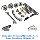 Lexus RX350 3.5L 2007-2015 / Lexus RX450h 3.5L 2010-2015 Kit de cadena de distribución Piñón del árbol de levas