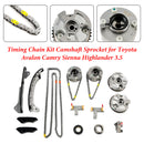 Lexus RX350 3.5L 2007-2015 / Lexus RX450h 3.5L 2010-2015 Kit de cadena de distribución Piñón del árbol de levas